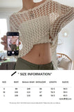 Patcute  Vintage Loose Hollow Out Knit Pullovers Women  Casual Y2K Clothes Smock Tops Summer Shirts Sweater Fairycore Grunge Knitwear