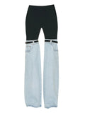 Patcute  Fashion Women's Palazzo Trousers Wide Jeans Ladies Streetwear Loose Denim Pants Women  Summer New Low Rise Jeans