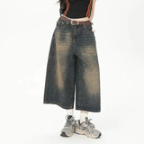 Patcute   Vintage Loose Jorts Jeans Y2k Streetwear Oversize Shorts Denim Pants Korean Fashion Baggy Grunge Trouser Summer Neutral