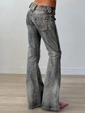 Patcute   Retro High Waisted Jeans Woman 2023 Autumn Winter Loose Slouchy Jeans Femme Street Fashion Slim Denim Pants Woman Bottomn