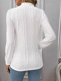 Patcute  Mock Neck Long Sleeve Top