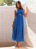 Patcute Single Shoulder Midi Dress