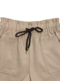 Patcute Frill Drawstring Shorts with Pockets