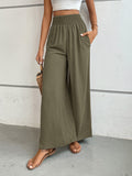 Patcute Wide Leg Pants with Pockets