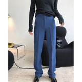 men fall outfits Autumn and Winter New Large Long Leg Ol Modern Simple Fashionable High Waist Straight Suit Pants Loose Slimming Casual Trousers for Women