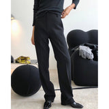 men fall outfits Autumn and Winter New Large Long Leg Ol Modern Simple Fashionable High Waist Straight Suit Pants Loose Slimming Casual Trousers for Women