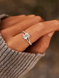 Patcute 925 Sterling Silver Knotted Ring