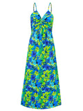 Patcute Twisted Printed V-Neck Cami Dress