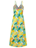 Patcute Twisted Printed V-Neck Cami Dress