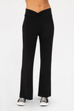 Mono B Cross Pleat Flare Pants