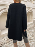 Patcute  Button Up Long Sleeve Coat