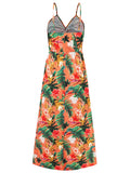 Patcute Twisted Printed V-Neck Cami Dress