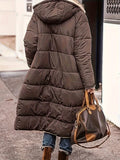 Patcute Plus Size Zip Up Sherpa Hooded Coat