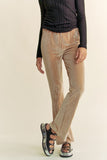 Patcute Elastic Waist Knit Flare Pants