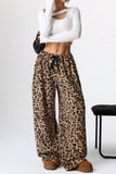 Patcute Leopard Wide Leg Pants