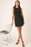 Patcute  Tweed Sleeveless Mini Dress