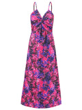 Patcute Twisted Printed V-Neck Cami Dress