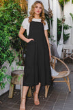 Patcute  Full Size Sleeveless Tiered Midi Dress