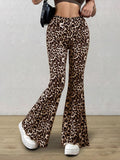 Patcute Leopard Flare Pants