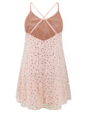 Patcute Sequin V-Neck Mini Cami Dress