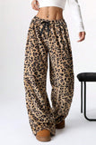 Patcute Leopard Wide Leg Pants