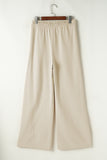 Drawstring Wide Leg Pants