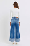 Patcute Judy Blue Full Size Distressed High Waist Wide Leg Jeans