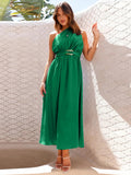 Patcute Single Shoulder Midi Dress