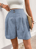 Perfee Frill Shorts with Pockets