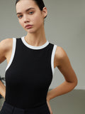 Patcute Worth A Million Contrast Trim Tank Top