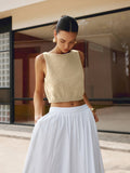 Patcute Cotton Blends Crop Top