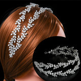 Patcute  Crystal Headbands Luxury Bridal Crowns Elegant Headwear Prom Hair Wear Wedding Jewelry Cz Tiaras