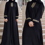 Patcute NEW Dubai kaftan Dress Muslim Party Abaya Women Arabic Lace Cardigain Patchwork turkey Islam Prayer caftan marocain dresses