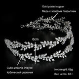 Patcute  Crystal Headbands Luxury Bridal Crowns Elegant Headwear Prom Hair Wear Wedding Jewelry Cz Tiaras