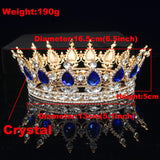 Patcute  Pink Crystal Tiaras and Crowns Queen Princess Pageant Diadem Women Girl Hair Ornaments Bridal Wedding Hair Jewelry Accessories