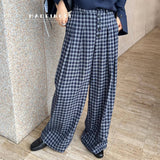 2024 fall fashion trends Madeinost2024 Autumn New Retro Casual Wide-Leg Straight Casual All-Match Suit Pants Loose Pants