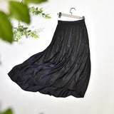 guys in skirts Skirt Elastic High Waist Glossy Silky Skirt Slimming Drape A- line Skirt 2024 Spring and Summer