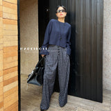 2024 fall fashion trends Madeinost2024 Autumn New Retro Casual Wide-Leg Straight Casual All-Match Suit Pants Loose Pants