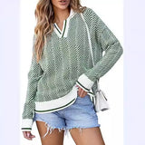 fall outfits women 2024 Autumn and Winter Knitted Pullover Lapel Women's Clothing New Hot Selling TK Hot Selling Retro Pattern