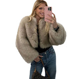 1980s fashion trends Fur Coat Short Tocas Fur Women's Casual Street Style Fox Fur Women's Clothing