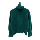 2000s fashion 2024 Winter New Korean Style Lazy Style Elegant Knitwear Fashionable Western Style Turtleneck Women's Pullover Sweater