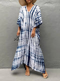 Patcute 2024 Women Beach dress Caftans Print Bathing Suit Cover Up Casual Maxi Dress Plus Size Kaftan Robe Tunic Kimono Summer Beachwear