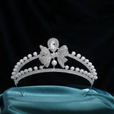 Patcute  Crown Leaves Waterdrop Tiara Wedding Accessories Ladies Artificial Rhinestone Party Princess Elf Tiara Accessories