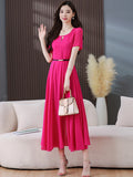 Patcute Summer New Elegant Formal Fashion Evening Prom Long Dresses Women Chiffon Beach Bodycon Office Lady Midi Clothes For 2024 Dress