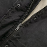 Patcute * Spring/Summer New Women's Street Style American Contrasting Polo Collar Waxed Leather jacket Loose Casual Top