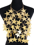 Patcute   Metal Stars Sequins Bikini Tank Top Women See Through Fashion Solid Crop Tops Woman Holiday Beach Sexy Hot Girls Cover Up