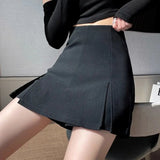 Patcute Black Fashion Ladies Elegant A-line Skirt Summer Slim High Waist Straight Mini Dress 2024 New Young Style Women's Clothing