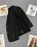 Patcute  Spring clothes coat casual black blazer suit women's loose long sleeve jacket 2024