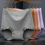 Patcute  12PCS High quality Cotton Panties Women's Underwear High waist  Lace Resilient Soft  Briefs Abdomen In Slimming lingerie