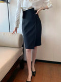 Patcute Two Piece Shirt Long Sleeve Satin Top High Waist Asymmetric Short Skirt Suit Sexy Pack Hip Slit Skirt Two Piece Office Dress